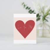 Liebe am meisten postkarte (Stehend Vorderseite)