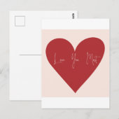 Liebe am meisten postkarte (Vorne/Hinten)