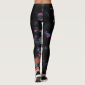 Liebe am Rave Abstrakt Leggings (Rückseite)