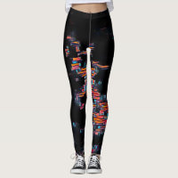 Liebe am Rave Abstrakt Leggings