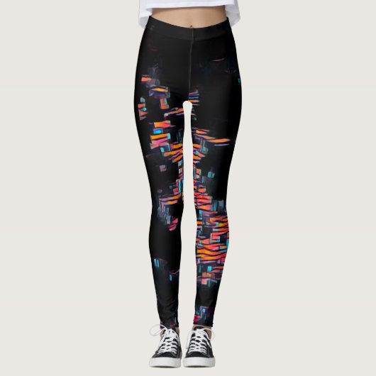 Liebe am Rave Abstrakt Leggings (Vorderseite)