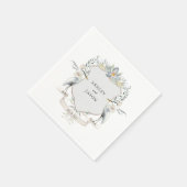 Liebe am See Hochzeit oder Verlobung Serviette (Ecke)