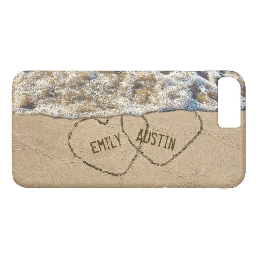 Liebe am Strand Case-Mate iPhone Hülle (Rückseite (Horizontal))