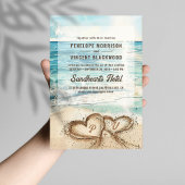 Liebe am Strand Einladung zur Hochzeit