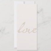 Liebe am Strand Hochzeiten Einladung (Rückseite)