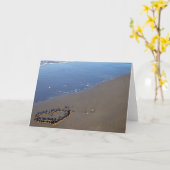 Liebe am Strand Karte (Gelbe Blume)