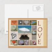 Liebe am Strand Postkarte (Vorne/Hinten)