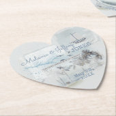 Liebe am Strand Untersetzer (angewinkelt)