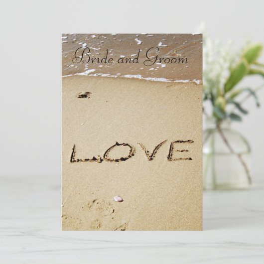 LIEBE am Ufer Einladung (Stehend Vorderseite)