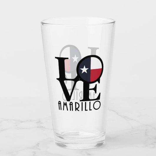 LIEBE Amarillo Texas Glas (Vorderseite)