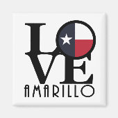 LIEBE Amarillo Texas Magnet (Vorne)