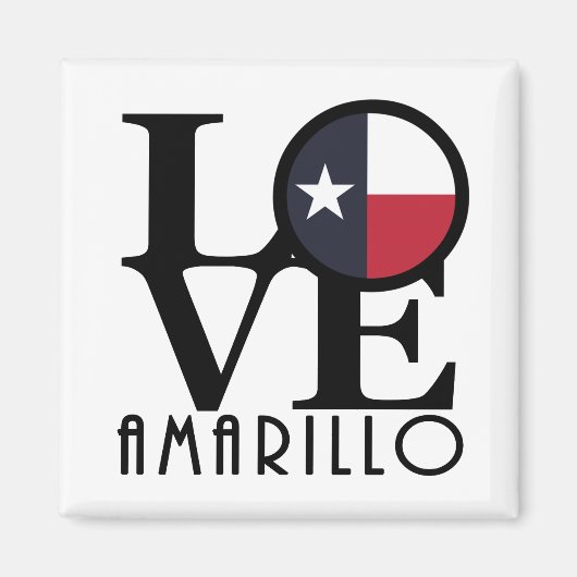 LIEBE Amarillo Texas Magnet (Vorne)