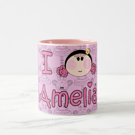 Liebe Amelia der Tasse I (Mittel)