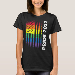 Liebe American Flag Rainbow Usa Gay Lgbtq Lgbt Pri T-Shirt
