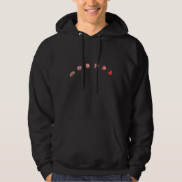 Liebe American Football - Gridiron Fans Herz Hoodie