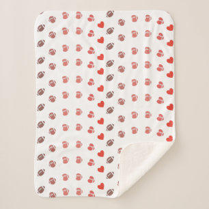 Liebe American Football - Gridiron Fans Herz Sherpadecke