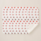 Liebe American Football - Gridiron Fans Herz Sherpadecke (Vorderseite (Horizontal))