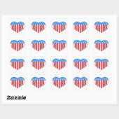 Liebe American Style Sticker (Blatt)