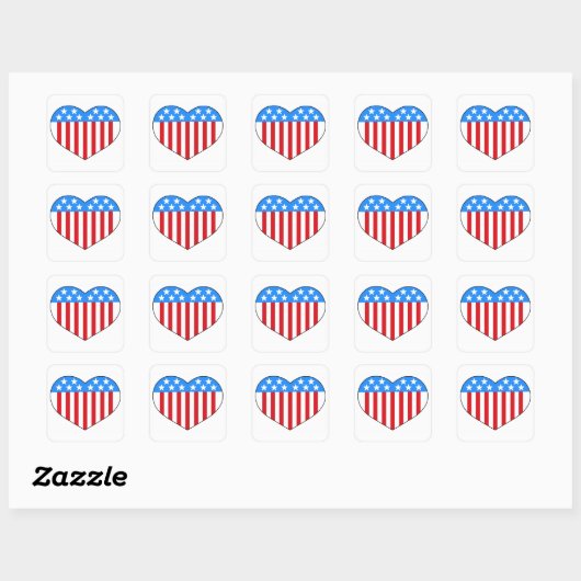 Liebe American Style Sticker (Blatt)