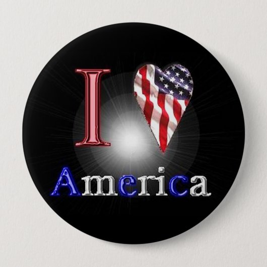 Liebe Amerika Button (Vorderseite)