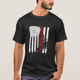 Liebe Amerika ich hasse Redneck Funny USA Flag Ges T-Shirt