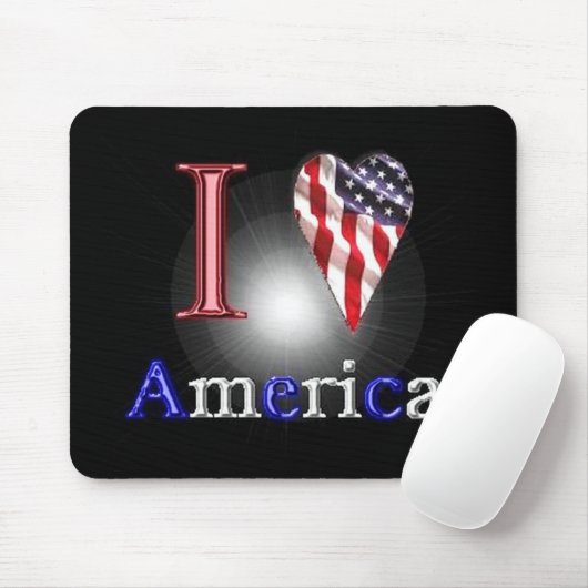 Liebe Amerika Mousepad (Mit Mouse)