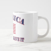 Liebe Amerika oder verlasse es Jumbo-Tasse (Rechts)