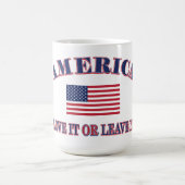 Liebe Amerika oder verlasse es Kaffeetasse (Mittel)