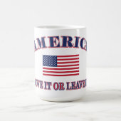 Liebe Amerika oder verlasse es Kaffeetasse (Mittel)