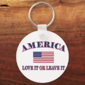 Liebe Amerika oder verlasse es Schlüsselanhänger (Vorderseite)