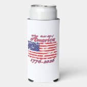 Liebe Amerika oder verlasse es Selters Dosenkühler (Seltzer Rückseite)