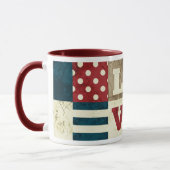 Liebe Amerika patriotisch Tasse (Links)