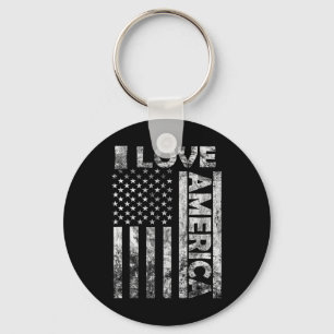 Liebe Amerika Shirt USA Flagge 4 Juli Unabhängigke Schlüsselanhänger