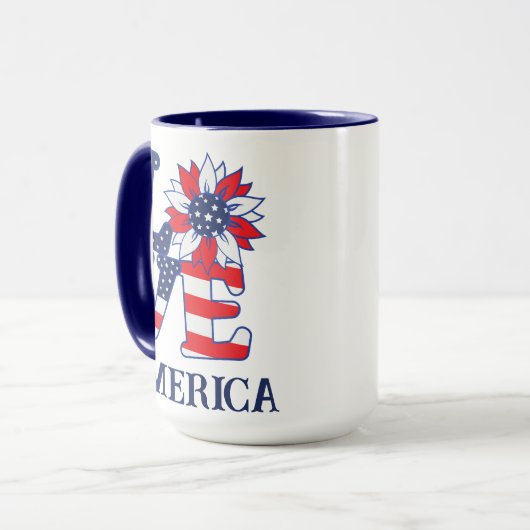 Liebe Amerika Tasse (Vorderseite Links)
