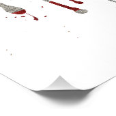 Liebe Amerikanische Flagge Poster (Ecke)