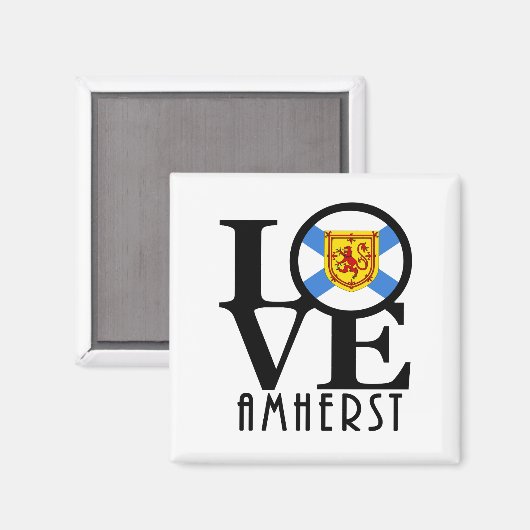 LIEBE Amherst Magnet (Vorderseite/Rückseite)