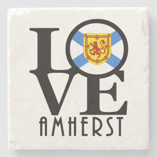 LIEBE Amherst Steinuntersetzer (Vorderseite)