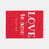 LIEBE Amo Fleecedecke (Vorderseite (Horizontal))