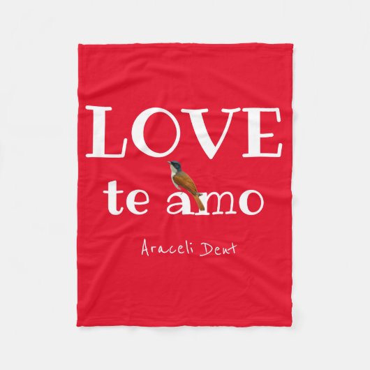 LIEBE Amo Fleecedecke (Vorderseite)