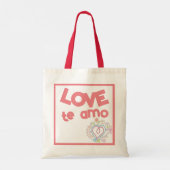 Liebe Amo Tote Tasche (Rückseite)