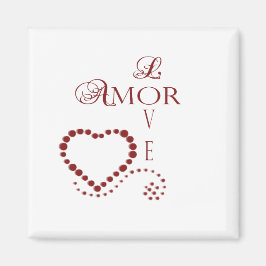 Liebe Amor Heart Valentine Magnet