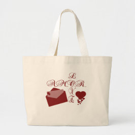 Liebe Amor Valentine Design Jumbo Stoffbeutel