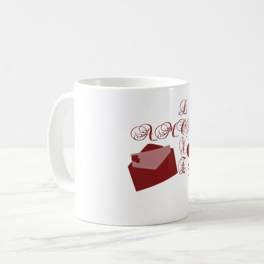 Liebe Amor Valentine Design Kaffeetasse (Vorderseite Links)
