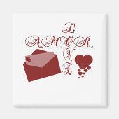 Liebe Amor Valentine Design Magnet (Vorne)