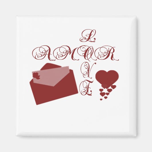 Liebe Amor Valentine Design Magnet (Vorne)