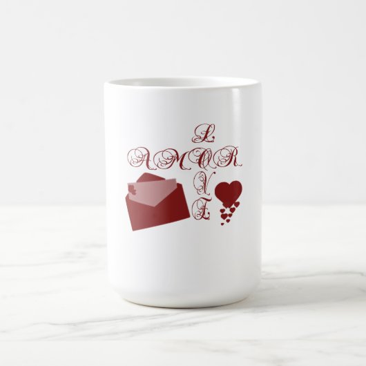 Liebe Amor Valentine Design Verwandlungstasse (Zentrum)