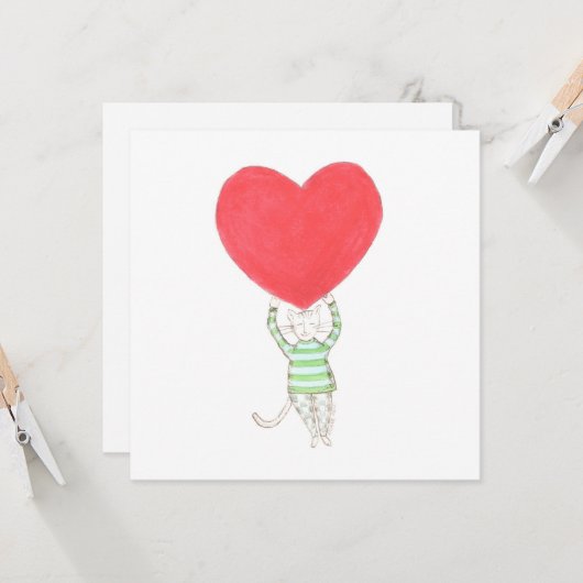 Liebe, Amour Karte (Vorderseite/Rückseite Beispiel)