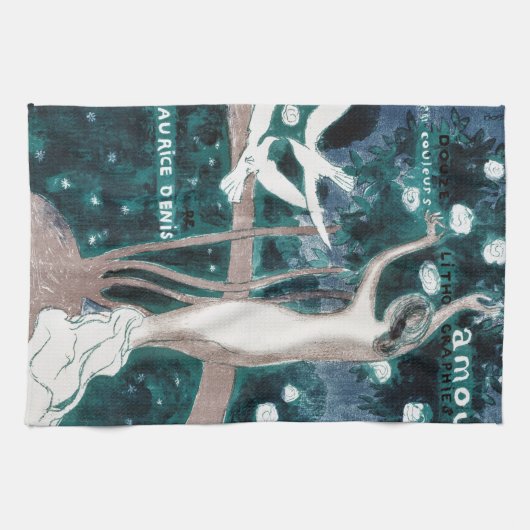 Liebe (Amour), Maurice Denis Geschirrtuch (Horizontal)