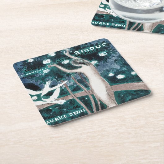 Liebe (Amour), Maurice Denis Rechteckiger Pappuntersetzer (angewinkelt)