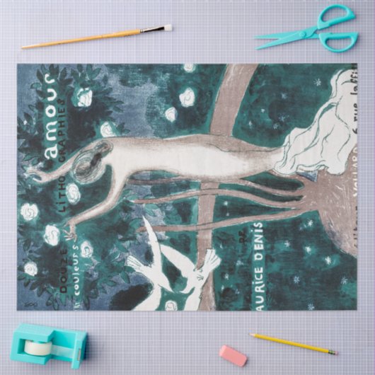 Liebe (Amour), Maurice Denis Seidenpapier (Basteln)